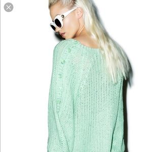 New Wildfox Valley Sweater in Green Size Small